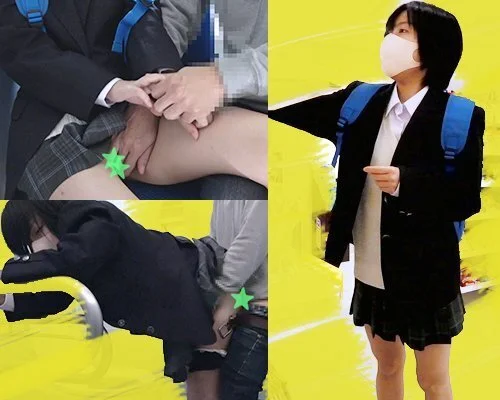 【粘着■■】黒髪ショートのどエロな■■がバス内でフェラ&生挿入!続きは■■■で濃厚キスから濃厚精子を生中出し!