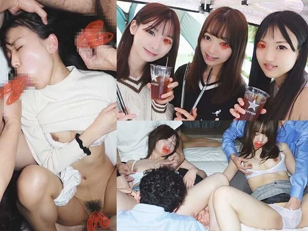 【■■■■カン】【特典3本】大手インカレイベントサークルBBQ/K大文学部仏文科女子大生3名①【高画質】
