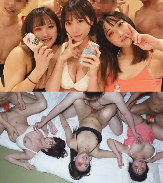 【■■■■カン】S県◎浜ビーチ海水浴旅行/地元看護女子大生3名①【特典3本】