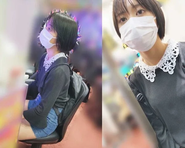 【パチ負け女】【交渉■■■】豊島区Y店/アイマス打ってた佐藤栞里似の生足ショーパン ※即ハメ成功【顔出し】【高画質】