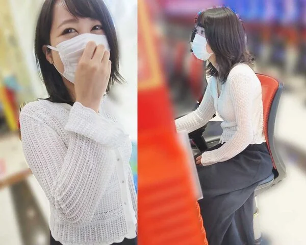 【パチ負け女】【交渉■■】新宿区T店/蒼◎ミドルで粘ってたモデル級ロングスカート美脚 ※ナマナカ成功【顔出し】【高画質】