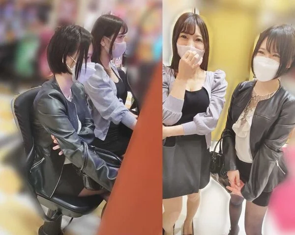 【パチ負け女】【交渉■■】横浜P店/シン◎ォギア打ってたミニスカ巨乳2人組 ※Wパイズリ成功&即ハメ1名【顔出し】【高画質】