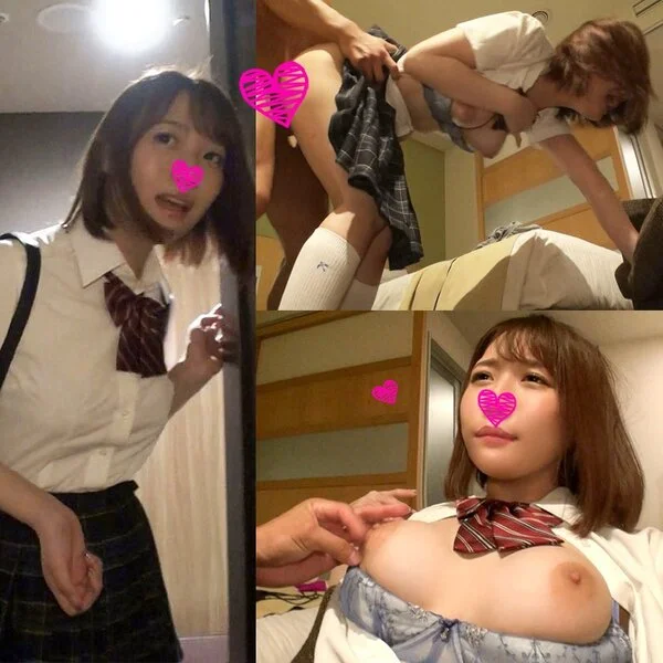 【個撮】 ※特典映像付き #40 えちえち合体中毒制服女子とイチャらぶハメ撮りPT2 触る前からまんこびちょ濡れ