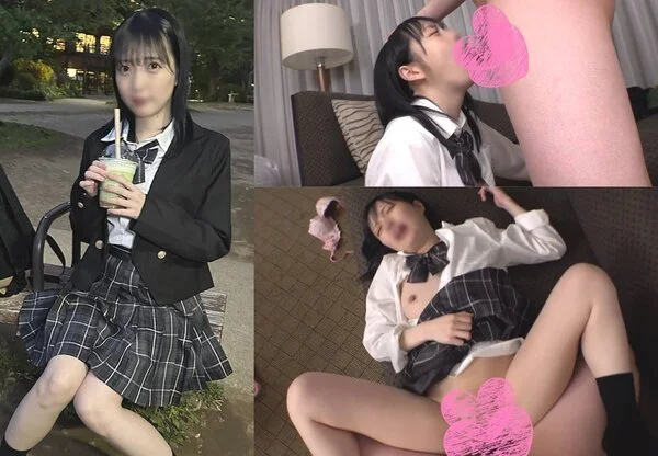 【個撮・中出し】148㎝ ちびっこちっぱい女子 りな18歳 ビンビンに乳首尖らせてガチイキ パイパンマンコに種付け