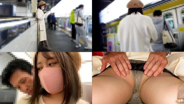 【電車■■■ #35】《S級美人インフルエンサー》承認欲求丸出しパイパン美女を性欲丸出し軍団で集団■■■!無慈悲中出しで膣内炎上