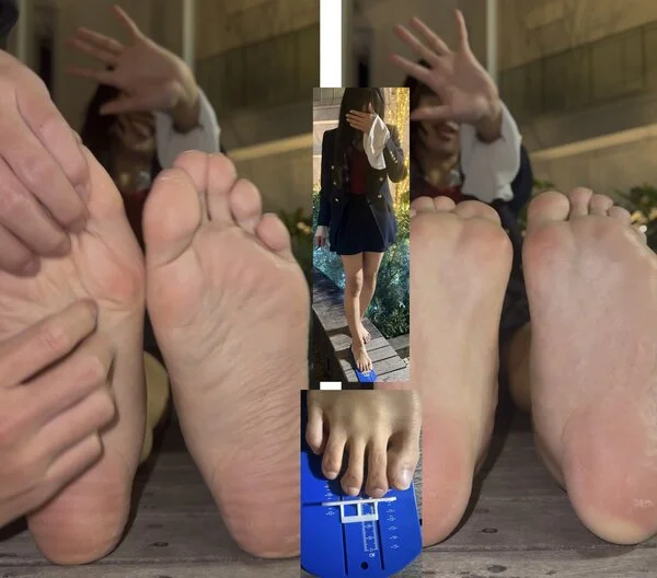 SM女王様珊瑚さん、ギリシャ型26.5cm激弱足裏くすぐり足くらべ！6分30秒