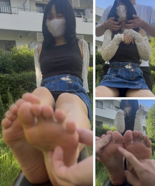 終始爆笑！◯リ系美女激弱22.5cm足裏中心に全身くすぐり！10分