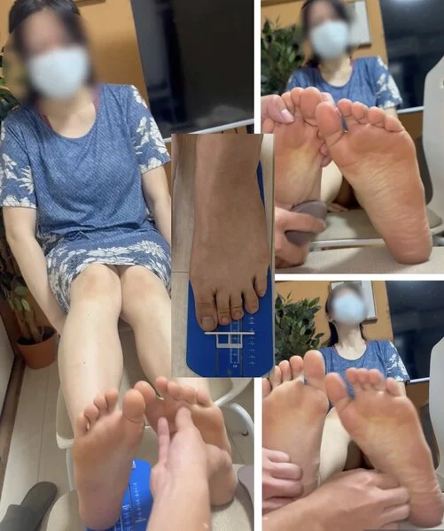 実寸27.5cm！180cm美女激弱足裏くすぐり両足比べ！8分54秒
