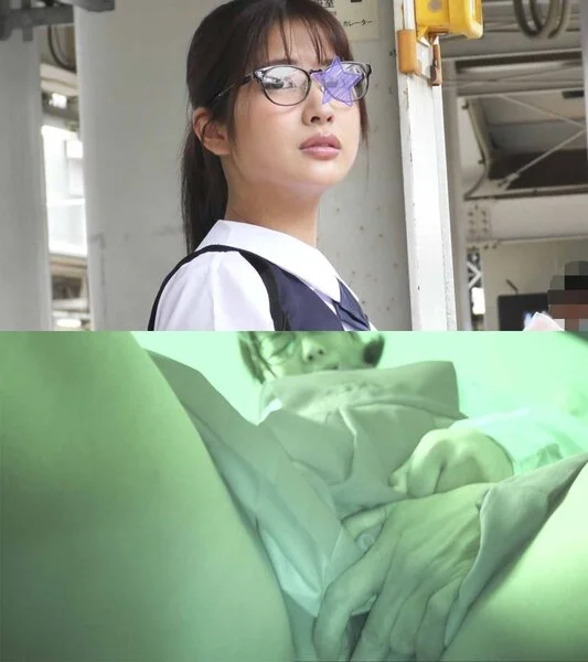 【電車■■】顔出し制服■■★生〇会長確定の完璧なメガネ美少じょに遭遇★車内で抵抗も無情の生中出し★■■■の床で鬼畜中出し2連発!