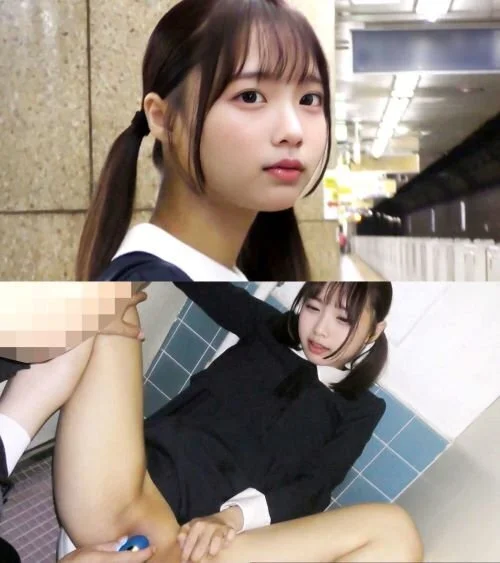 《驚愕の33連続絶頂》【電車チ○ン】★紺ワンピのお嬢様校生を老朽雑居ビルの女子便所に連れ込み公衆全裸姦★Xマス20%オフ!