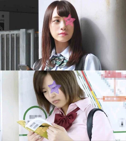 【電車■■】顔出し制服■■★圧倒的透明感のホンモノ美少じょと運動部系ショートカット女子の連続■■★超極太生中出しに涙目!※長尺3