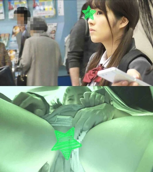 【電車■■】顔出し制服■■★奇跡!あのはかなげ過ぎる美少じょと違う駅で再会★今度は無音ローターでビクビク震えながら絶頂