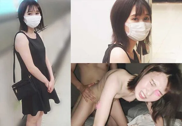 【電車■■】超美白ミニワンピ女子大生*車内ディルド挿入極限接写*ホテル連れ込みナマ中出し【高画質】